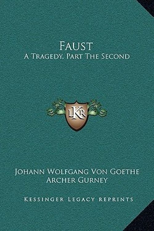 Cover Art for 9781163488805, Faust by Von Goethe, Johann Wolfgang