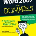 Cover Art for 9780470036587, Word 2007 For Dummies by Dan Gookin