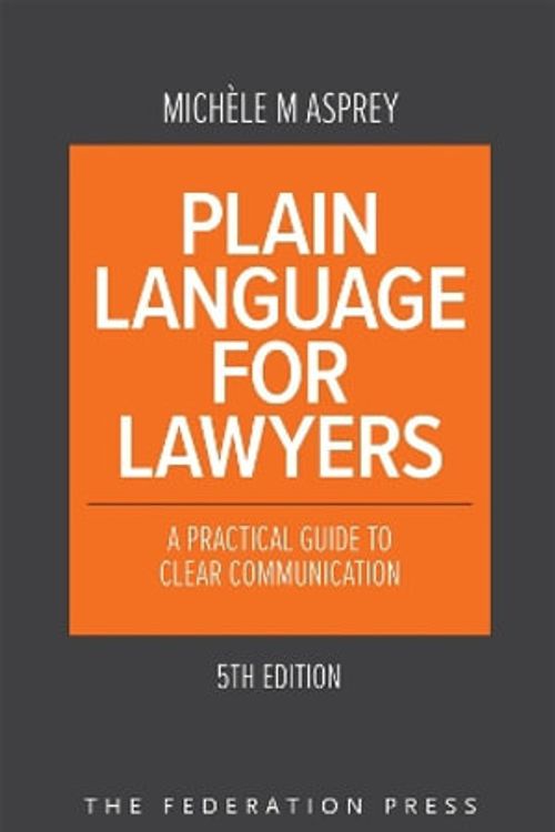 Cover Art for 9781760024963, Plain Language for Lawyers by Michele M. Asprey