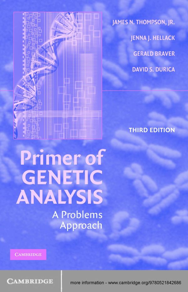 Cover Art for 9781107086159, Primer of Genetic Analysis by James N. Thompson