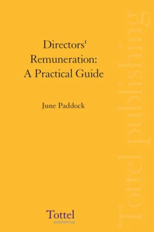 Cover Art for 9781845926571, Directors' Remuneration by June Paddock