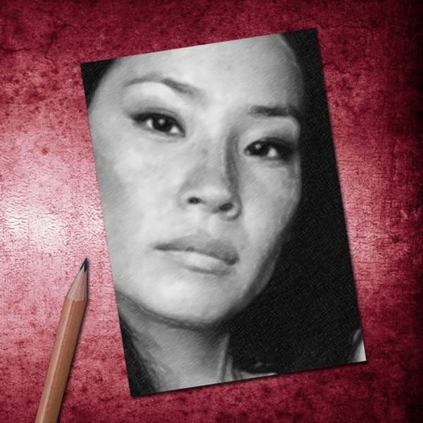 Cover Art for B0796R9GMV, Lucy LIU - ACEO Sketch Card (Signed by The Artist) #js001 by 
