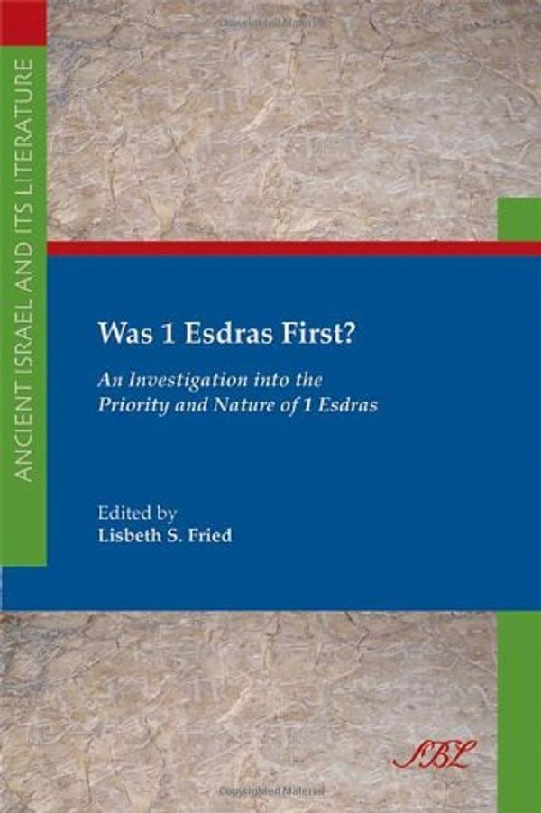 Cover Art for 9781589835443, Was 1 Esdras First? by Unknown