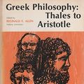 Cover Art for 9780029005002, Greek Philosophy by Reginald E. Allen, Plato, Aristotle