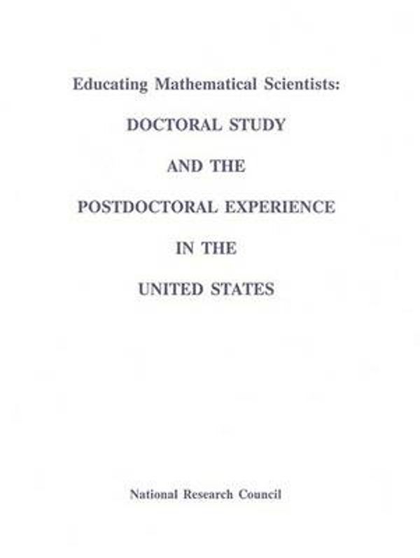 Cover Art for 9780309046909, Educating Mathematical Scientists by National Research Council