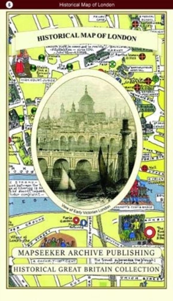 Cover Art for 9781844918539, Historical Map of London by Mapseeker Publishing Ltd, Mapseeker Publ