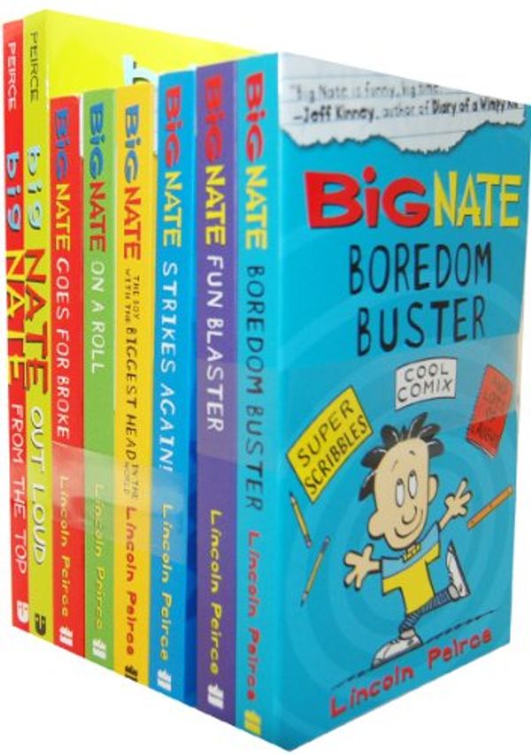 Cover Art for B00CGZAGEM, Lincoln Peirce Big Nate 8 Books Collection Pack Set (From the Top, Out Loud, Goes for Broke, On a Roll, The Boy with the Biggest Head in the World, Strikes Again, Fun Blaster, Boredom Buster) by Lincoln Peirce
