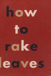 Cover Art for 9781880656075, How to Rake Leaves by Leonard Koren