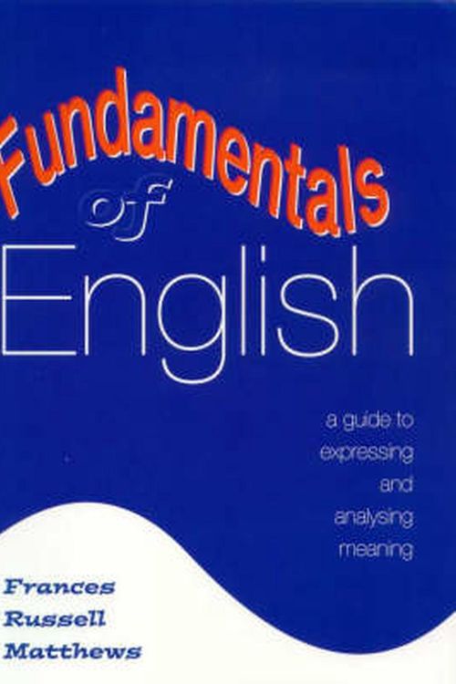 Cover Art for 9781876580018, Fundamentals of English by Frances Russell Matthews