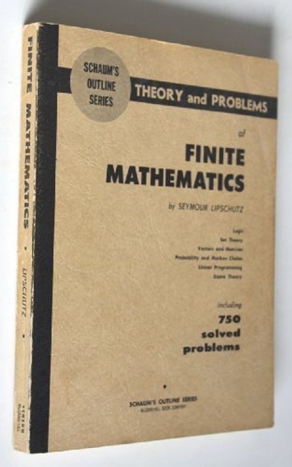 Cover Art for 9780070379879, Schaum's Outline of Finite Mathematics by Seymour Lipschutz