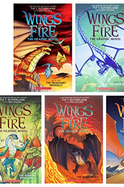 Cover Art for 9789124372187, Wings of Fire The Graphic Novels 5 Books Collection Set (The Dragonet Prophecy, The Lost Heir, The Hidden Kingdom, The Dark Secret & The Brightest Night) by Tui T. Sutherland
