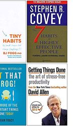 Cover Art for 9789123966905, Tiny Habits The Small Changes That Change Everything, The 7 Habits of Highly Effective People, Getting Things Done, Eat That Frog 4 Books Collection Set by Bj Fogg, Stephen R. Covey, Brian Tracy David Allen