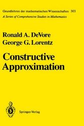 Cover Art for 9783540506270, Constructive Approximation by R.A. DeVore
