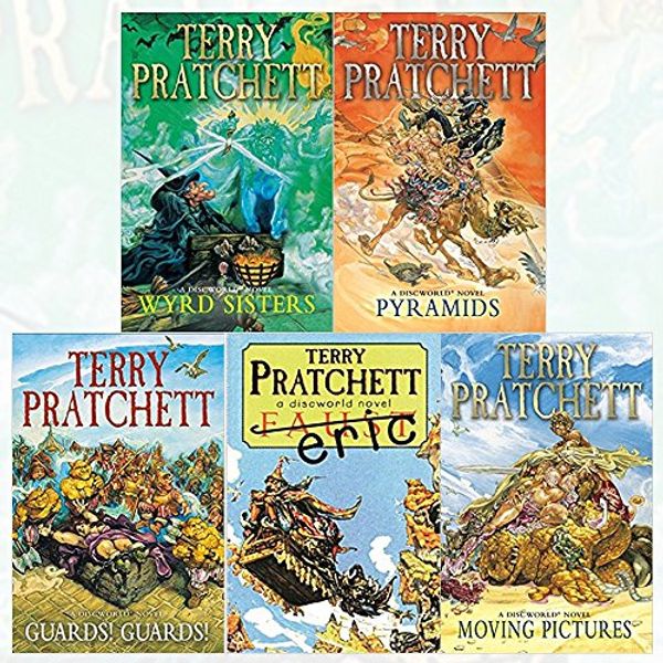 Cover Art for 9789123631131, discworld novel series 2 :6 to 10 books collection set (wyrd sisters, pyramids, guards! guards!, eric, moving pictures) by Terry Pratchett