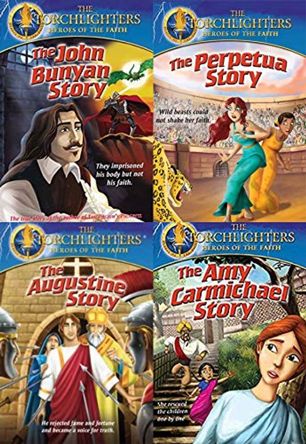 Cover Art for 0795777566292, Series Of The Torchlighters Heroes The Olden Days: The Torchlighters Heroes Of The Faith- The John Bunyan/ Amy Carmichael/ Augustine/ Perpetua Stories 4 Pack Educational/ Spiritual DVD Bundle by Unknown