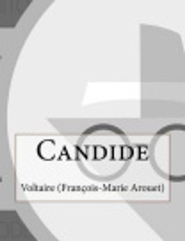 Cover Art for 9781519238689, Candide by Voltaire (Francois-Marie Arouet)