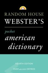 Cover Art for 9780375721328, Random House Webster's Pocket American Dictionary, 4th Edition by Unknown