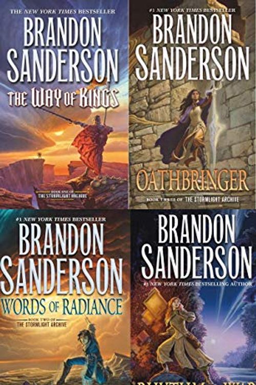 Cover Art for B08MQXLPK4, Stormlight Archive 4-Book Set(The Way of Kings, Words of Radiance, Oathbringer, Rhythm of War ) by Brandon Sanderson