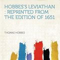 Cover Art for 9781290138949, Hobbes's Leviathan: Reprinted From the Edition of 1651 by Thomas Hobbes