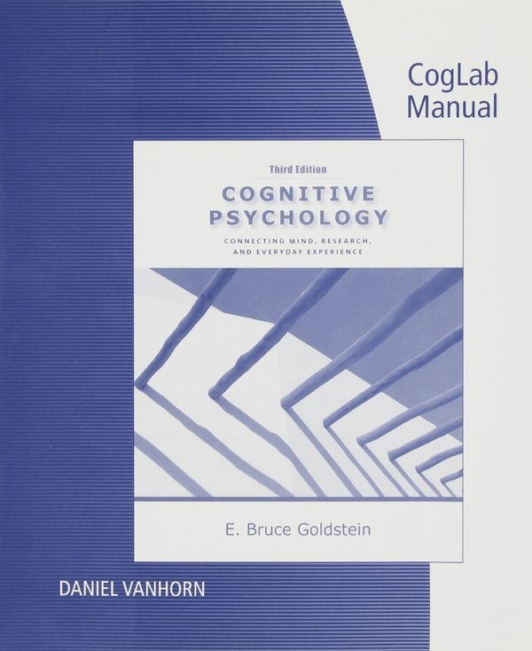 Cover Art for 9780840033543, Coglab Manual with Printed Access Card for Cognitive Psychology: Connecting Mind, Research and Everyday Experience, 3rd by E. Bruce Goldstein