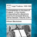 Cover Art for 9781240188611, Commentaries on the Laws of England by William Blackstone