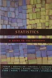 Cover Art for 9780495292968, Statistics: A Guide to the Unknown by Unknown