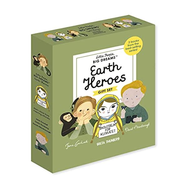 Cover Art for 9789124128593, Little People, Big Dreams Earth Heroes Series 3 Books Gift Box Set (Jane Goodall, Greta Thunberg and David Attenborough) by Maria Isabel Sanchez Vegara