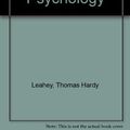 Cover Art for 9780133878202, A History of Modern Psychology by Thomas Hardy Leahey