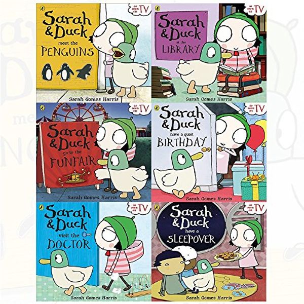 Cover Art for 9789123611997, Sarah and Duck Collection 6 Books Set By Sarah Gomes Harris With Gift Journal (meet the Penguins, at the Library, Go To The Funfair, have a Quiet Birthday, Visit the Doctor, Have a Sleepover) by Sarah Gomes Harris