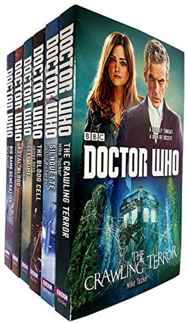 Cover Art for 9789123598311, Doctor Who Collection 12th Doctor novels 6 Books Set With Gift Journal (The Crawling Terror, The Blood Cell, Royal Blood, Deep Time, Silhouette, Big Bang Generation) by Mike Tucker, James Goss,, Justin Richards, Gary Russell, Una McCormack, Trevor Baxendale
