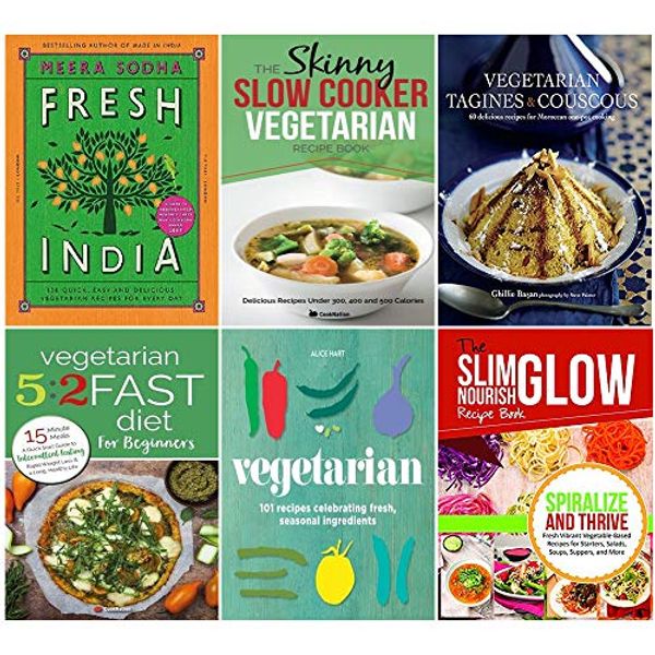 Cover Art for 9789123754977, Vegetarian recipes collection 6 books set by Meera Sodha, Ghillie Basan CookNation, Alice Hart, Dalila Tarhuni