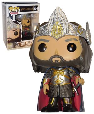 Cover Art for 0889698273695, Funko POP! Movies Lord Of The Rings #534 King Aragorn by Funko