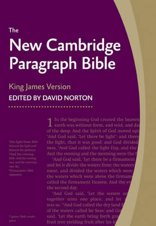 Cover Art for 9780521190633, New Cambridge Paragraph Bible KJ595:T Black Calfskin by David Norton