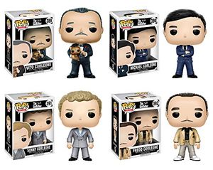 Cover Art for 0745559265820, Pop! Movies: The Godfather Don Vito Corleone, and his sons Michael, Sonny, and Fredo! Vinyl Figures Set of 4 by Funko