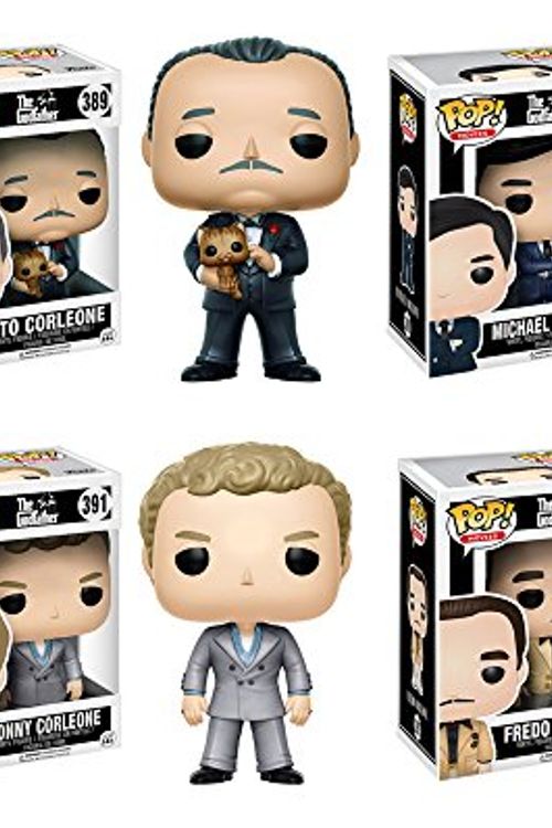 Cover Art for 0745559265820, Pop! Movies: The Godfather Don Vito Corleone, and his sons Michael, Sonny, and Fredo! Vinyl Figures Set of 4 by Funko