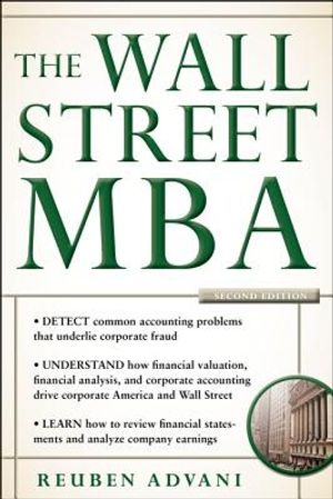 Cover Art for 9780071788311, The Wall Street MBA by Reuben Advani
