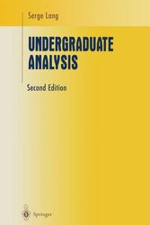 Cover Art for 9781441928535, Undergraduate Analysis by Serge Lang