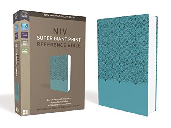 Cover Art for 0025986449384, NIV, Super Giant Print Reference Bible, Imitation Leather, Blue, Red Letter Edition by Zondervan