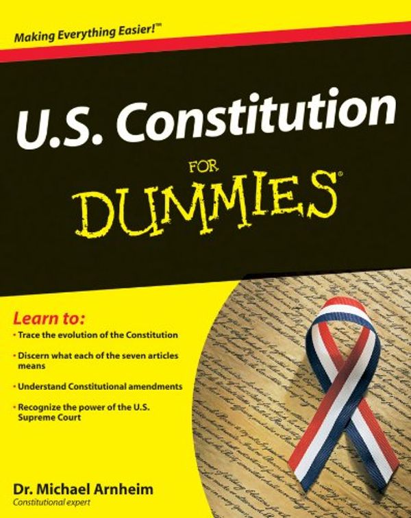 Cover Art for 9780470543016, U.s. Constitution for Dummies: Mobipocket Edition by Michael Arnheim