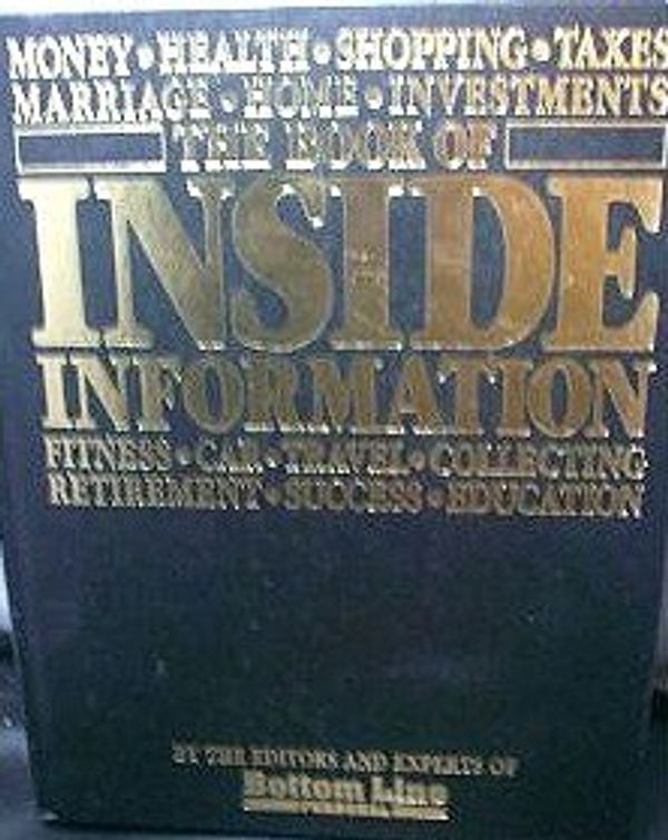 Cover Art for 9780887231001, The Book of Inside Information by Bottom Line