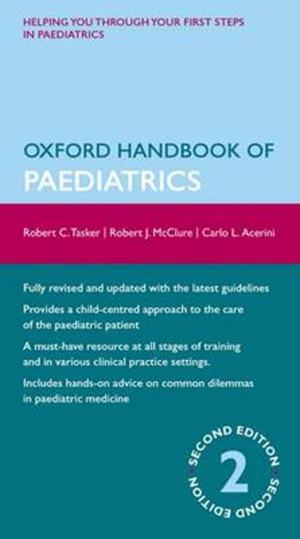 Cover Art for 9780199608300, Oxford Handbook of Paediatrics by Robert C. Tasker