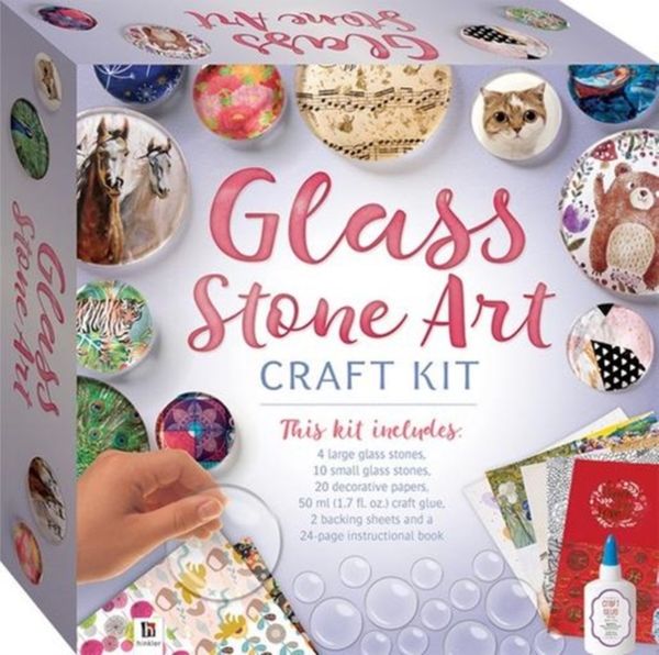 Cover Art for 9781488909931, Glass Stone Art Craft Kit (tuck box) by Hinkler Books