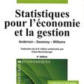 Cover Art for 9782804171094, Statistiques pour l'économie et la gestion by Anderson, Sweeney, Williams