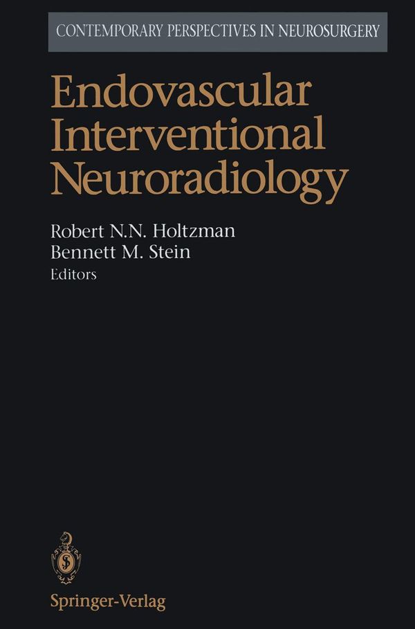 Cover Art for 9781461224648, Endovascular Interventional Neuroradiology by Bennett M. Stein, H. Winston, Robert N.N. Holtzman