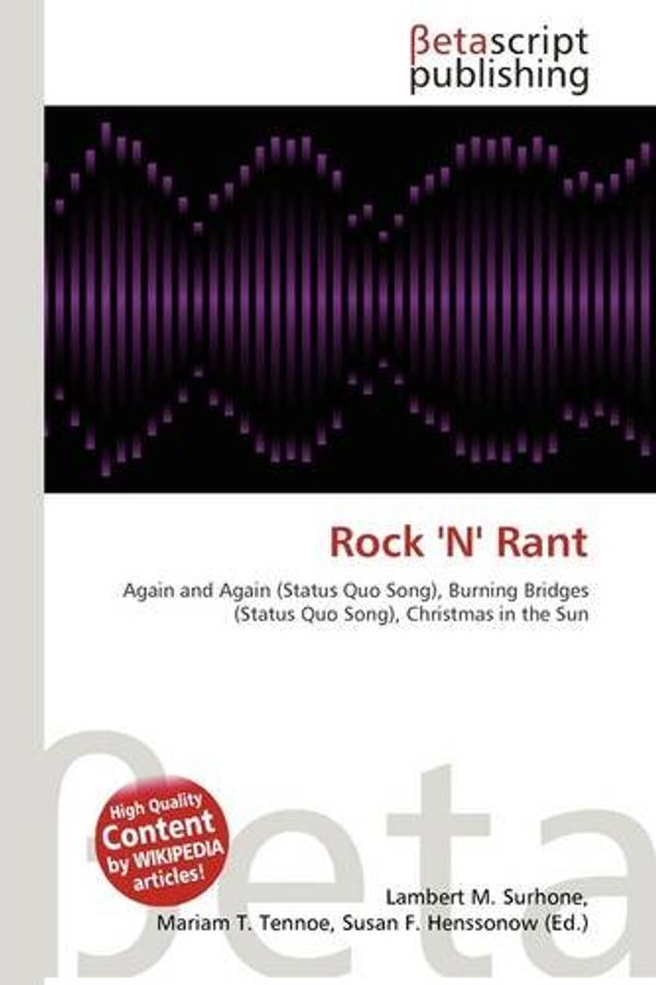 Cover Art for 9786136187310, Rock 'n' Rant by Lambert M. Surhone
