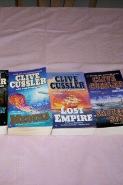 Cover Art for B007XXX2X4, Clive Cussler - (Set of 5) - Not a Boxed Set (Spartan Gold - Plague Ship - Medusa - Lost Empire - Sacred Stone) by Clive Cussler