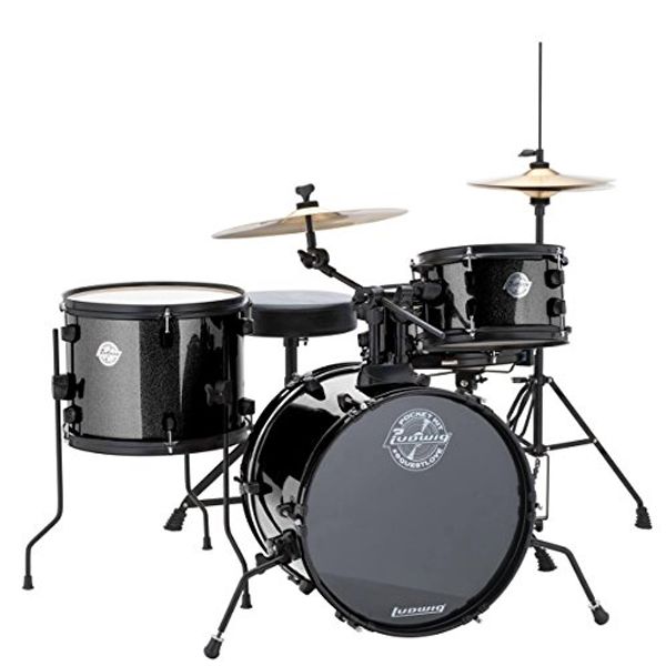Cover Art for 0641064898075, Ludwig LC178X016 Questlove Pocket Kit 4-Piece Drum Set-Black Sparkle Finish, inch ( by 