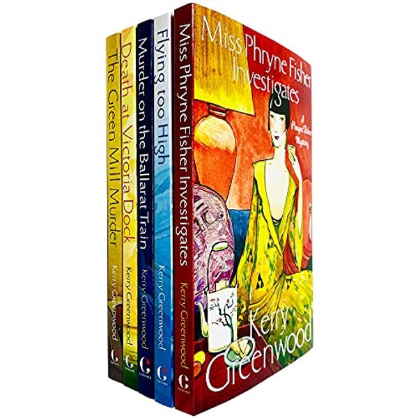 Cover Art for 9781408715581, Phryne Fisher Murder Mystery Series Books 1 - 5 Collection Set by Kerry Greenwood (Miss Phryne Fisher Investigates, Flying Too High, Murder on the Ballarat Train & Death at Victoria Dock) by Kerry Greenwood