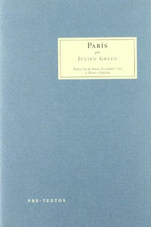 Cover Art for 9788481917154, París by Julien Green