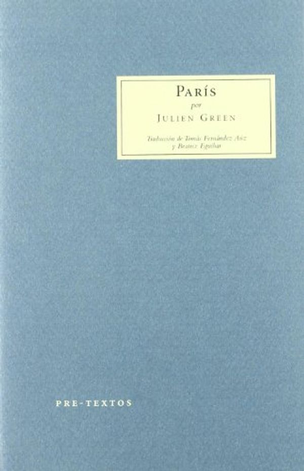 Cover Art for 9788481917154, París by Julien Green